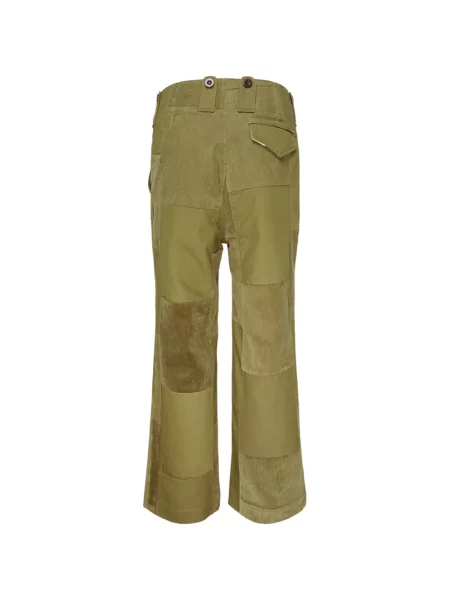Pantaloni Junya Watanabe Man de catifea cord verde