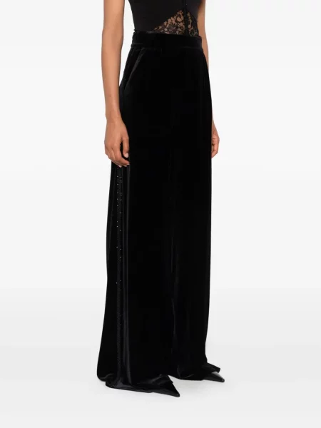 Pantaloni Nissa plisate negru