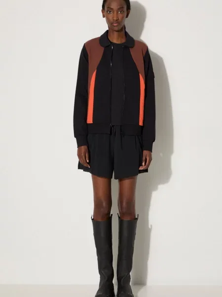 Wood Wood bluză Evonn x Fila femei cu model negru