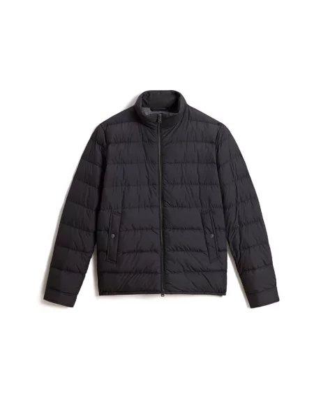 Kurtka puchowa Woolrich z mikrofibry czarna