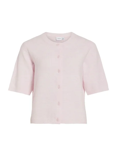 VILA Geacă tricotată VILIGA' roz