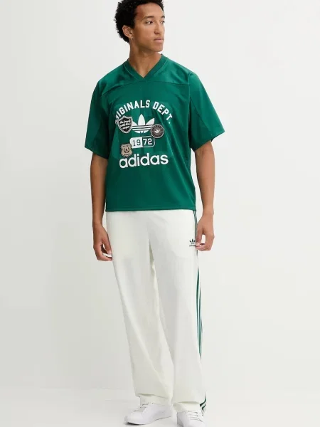 Спортивні штани adidas Originals Firebird Tp візерунок бежевий