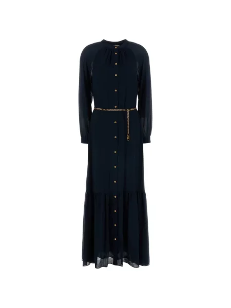 Cardigan Michael Michael Kors cu dungi de costum cu nervuri albastru