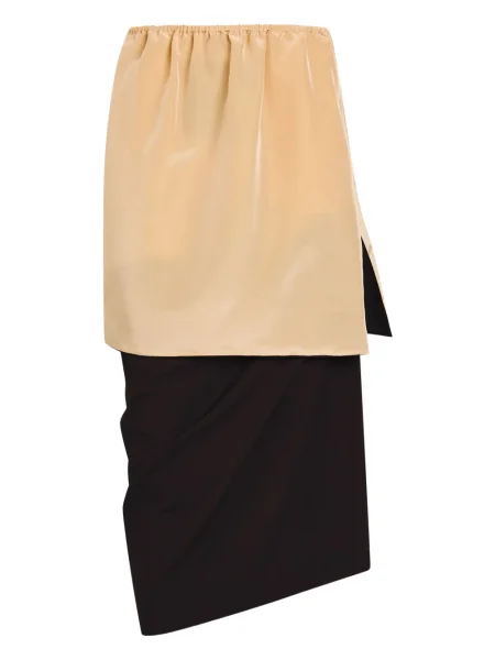 Fustă midi Calvin Klein până la genunchi cu crăpătură