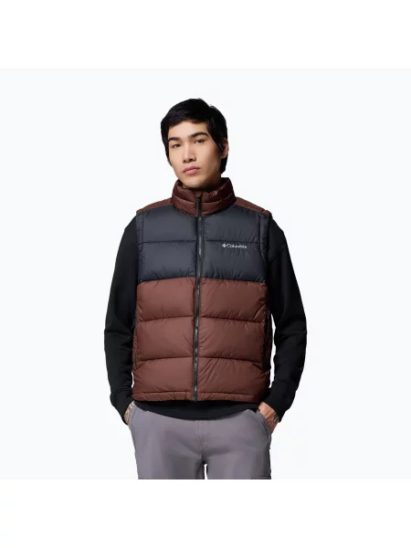 Vestă pentru bărbați Columbia Pike Lake II tobacco/black negru