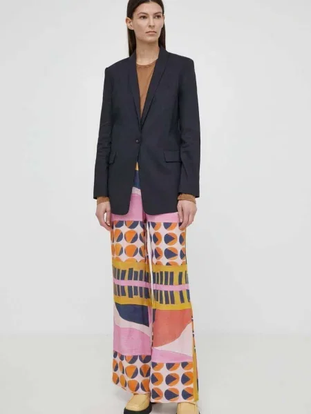 BA&SH pantaloni MALLORY femei lat high waist