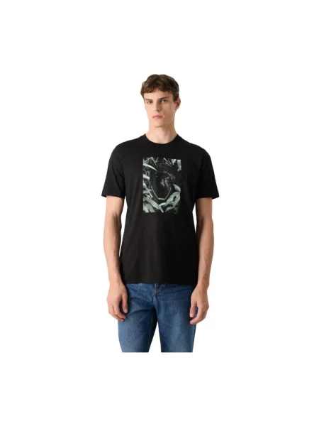 BOSS T-Shirt Te_Animali czarny