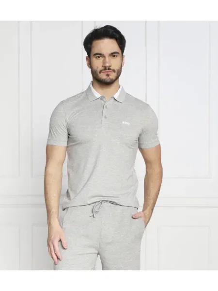 BOSS GREEN Polo Paule gri