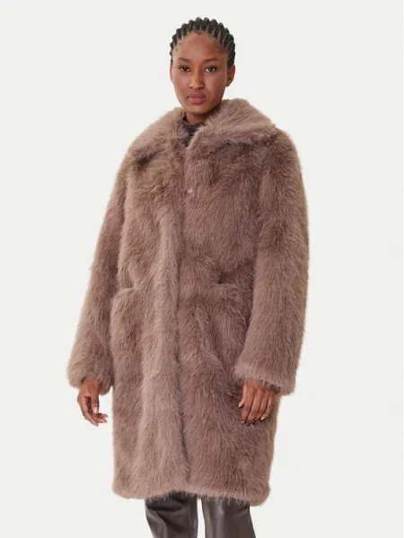 Bomboogie Кожено палто кафяв