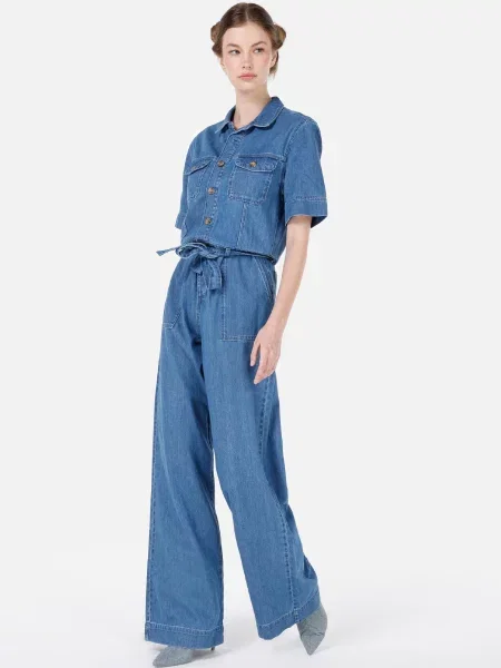 Комбінезони Colin’s комбінований верх блакитний