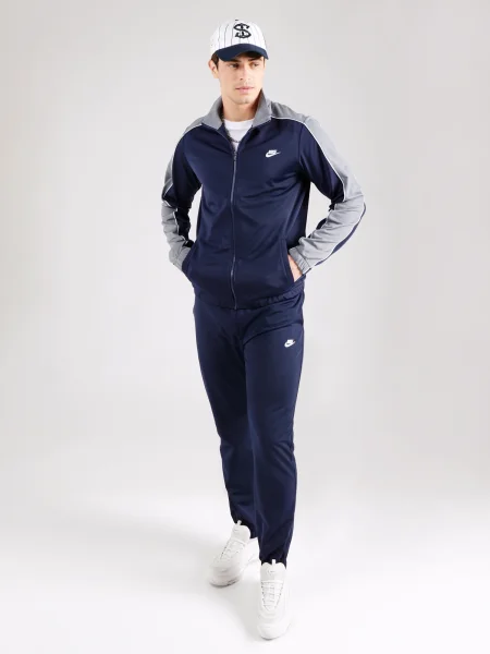 Nike Sportswear Trenirka za tek CLUB indigo / svetlo siva bela
