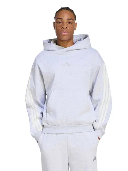 ADIDAS SPORTSWEAR Športová mikina AK sivá melírovaná biela