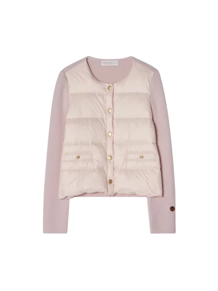 Kurtka puchowa Busnel wełniana różowa