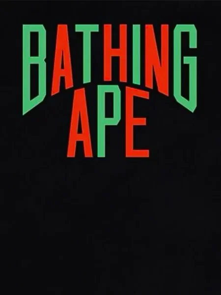 Tricou A Bathing Ape® cu autograf negru