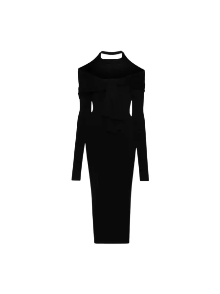 Sukienka midi Jacquemus wełniana czarna