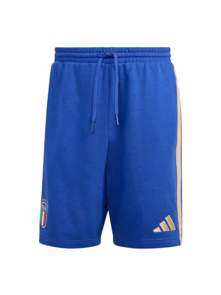 Spodenki sportowe Adidas polarowe niebieskie