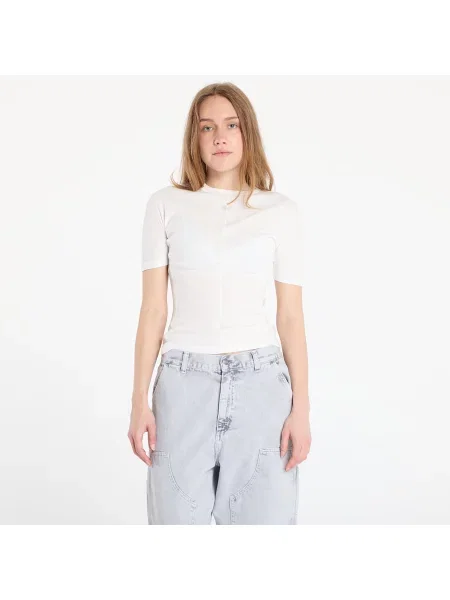 Tricou Fitted Short Sleeve T-Shirt Core White XS alb