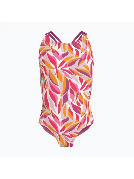 Gyerek egyrészes fürdőruha Nike Spiderback desert pink. Méret: L rózsaszín