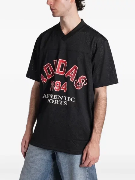 Blugi Adidas cu broderie plasă alergare negru