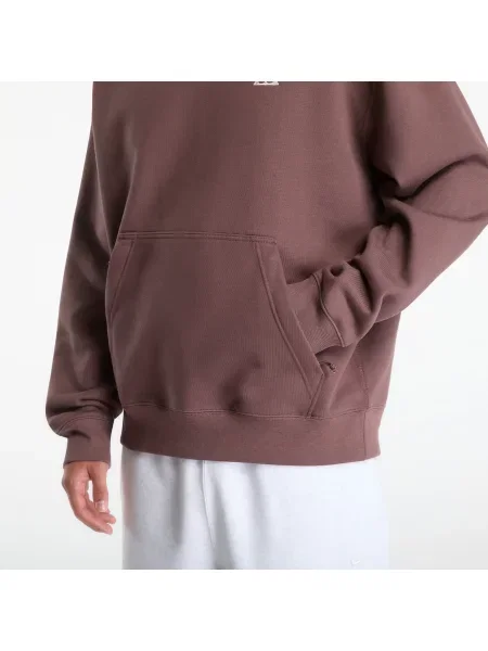 Hanorac cu glugă Nike din fleece alb