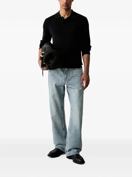 Lung tricou polo Trussardi negru