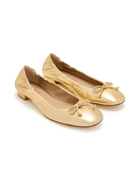 Balerinki Stuart Weitzman z kokardką żółte
