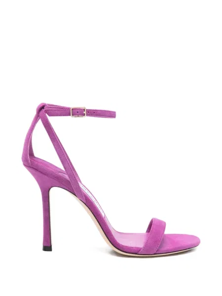 Sandale Jimmy Choo din piele de căprioară cu bretele violet