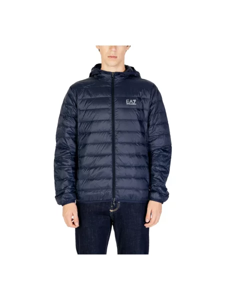 Emporio Armani Kurtki Mężczyzna Niebieski M Niebieska Kurtka Jesień/Zima Mężczyźni Emporio Armani Ea7 granatowa
