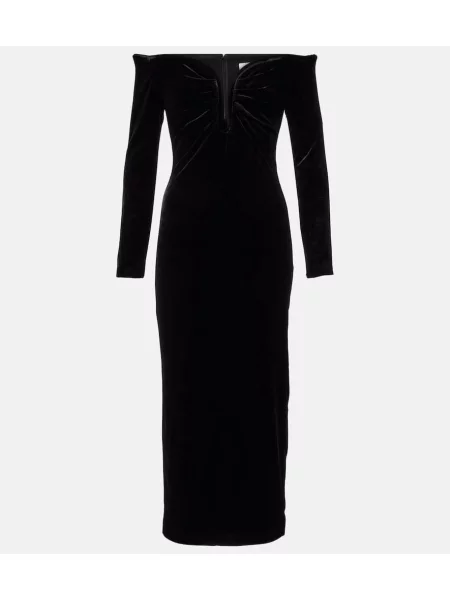 Rochie midi Roland Mouret până la genunchi de costum negru