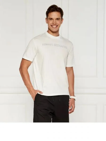 Armani Exchange Tricou alb