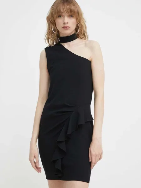 IRO rochie mini drept negru