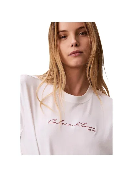 Tricou Calvin Klein Jeans Ss Graphic Boxy Tee White S alb