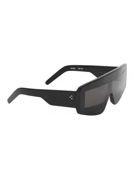 Rick Owens Akcesoria unisex ONE SIZE Prostokątne okulary przeciwsłoneczne czarny