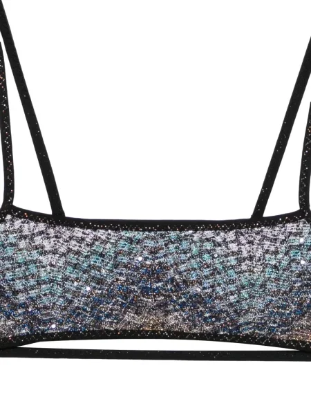 Flitteres kötött bikini Missoni kék