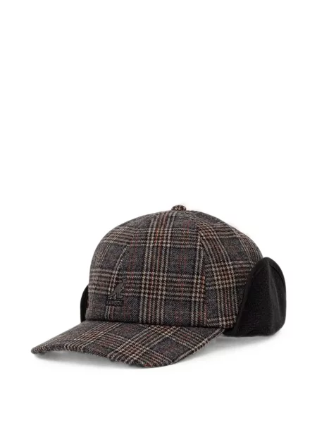 Șapcă Kangol în carouri gri