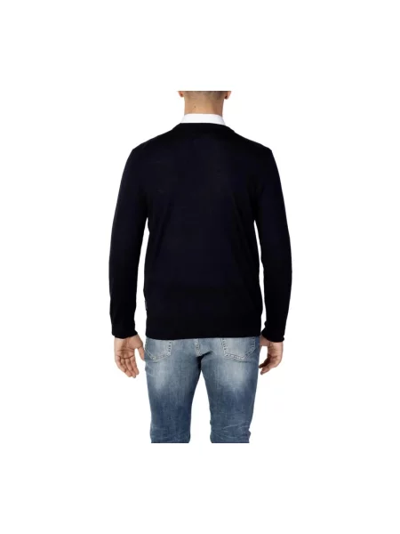 Sweter Armani Exchange wełniany niebieski