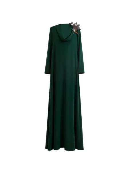 Sukienka Gemy Maalouf w piórka zielona