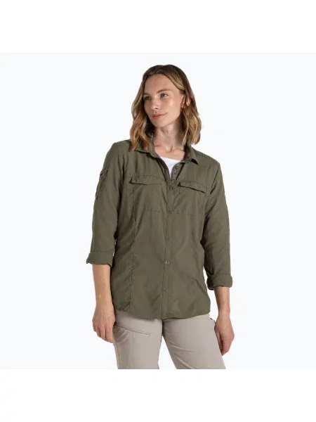 Koszula Craghoppers NosiLife Adventure Long Sleeved Shirt III wild olive zielona