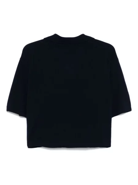 Top Lisa Yang albastru