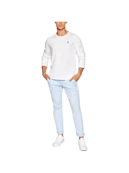Tričko Polo Ralph Lauren s okrúhlym výstrihom biela
