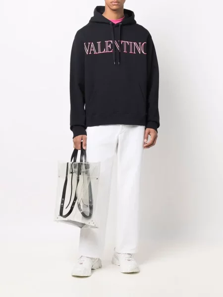 Mikina s kapucí Valentino s potiskem