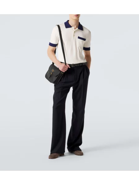 Tricou polo Valentino alb