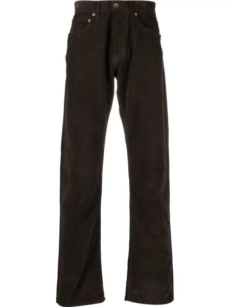 Pantaloni President's de catifea cord maro