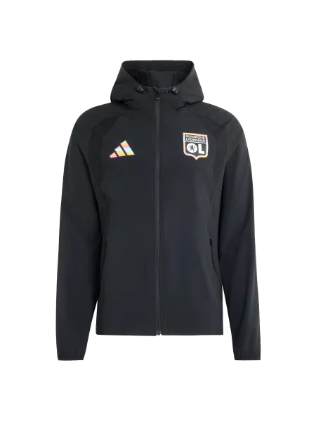 ADIDAS PERFORMANCE Sportovní bunda Olympique Lyon' černá