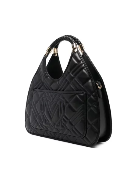 Torebka Love Moschino skórzana czarna