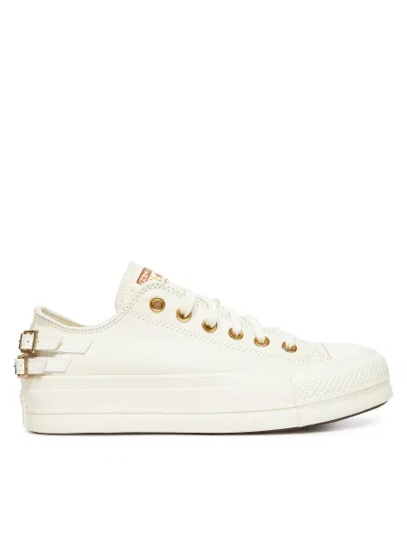 Tornacipő Converse Chuck Taylor All Star Lift Platform Buckle fehér