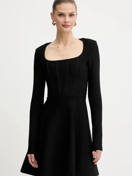 Haljina Marciano Guess AISHA mini širi se prema dolje crna