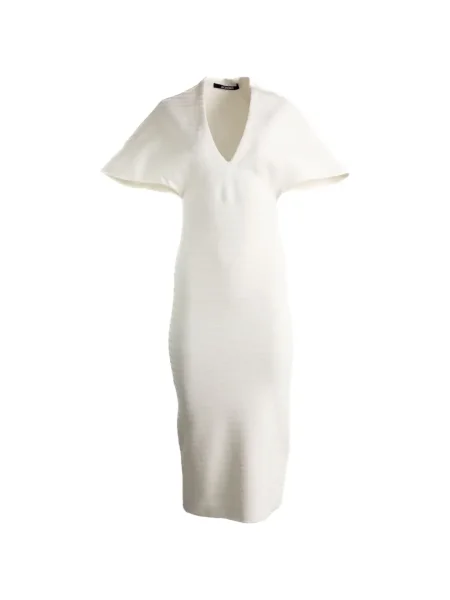 Rochie Jacquemus de costum cu picior lat alb
