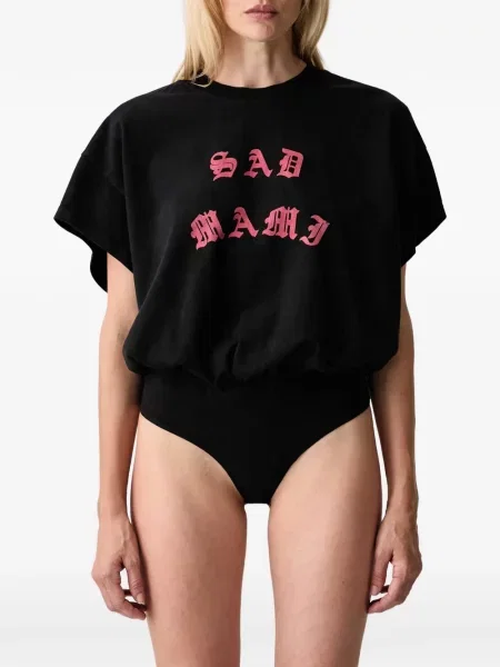 Body Willy Chavarria cu imagine negru