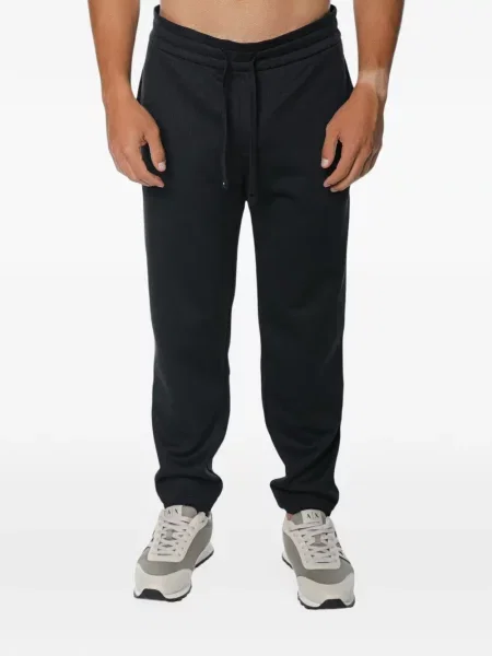 Pantaloni Armani Exchange tricotate alergare negru
